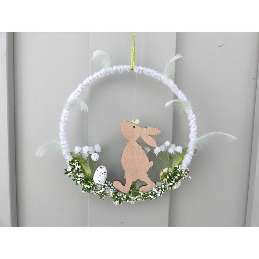 Oster-Türkranz mit Oster-Hase, Geschenk im Frühling Bild 3