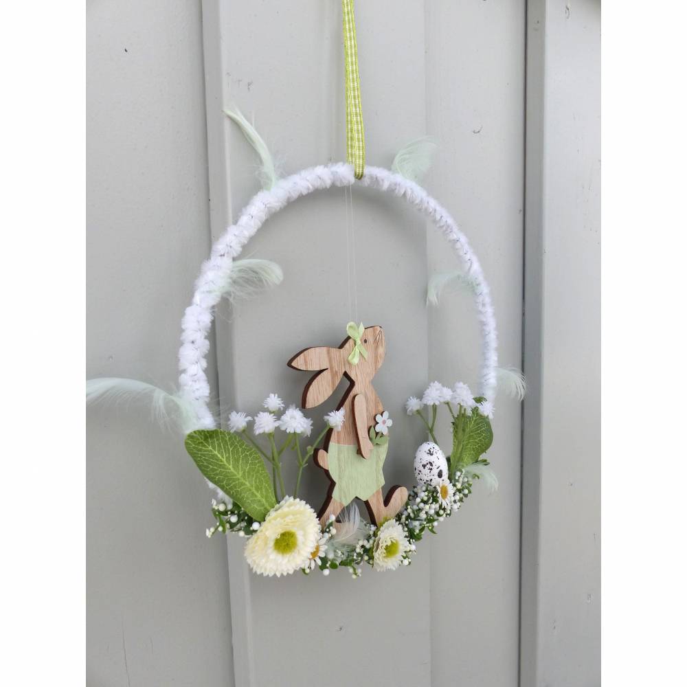 Oster-Türkranz mit Oster-Hase, Geschenk im Frühling Bild 4