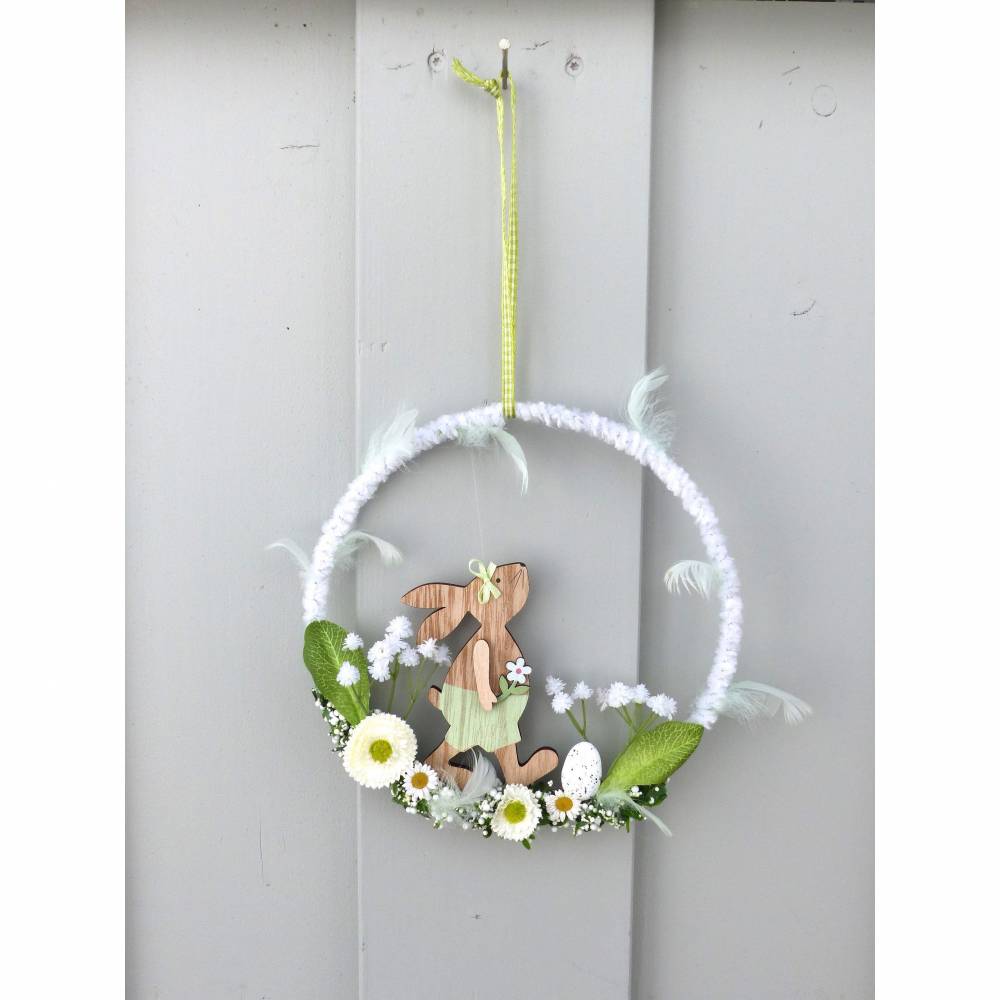 Oster-Türkranz mit Oster-Hase, Geschenk im Frühling Bild 6