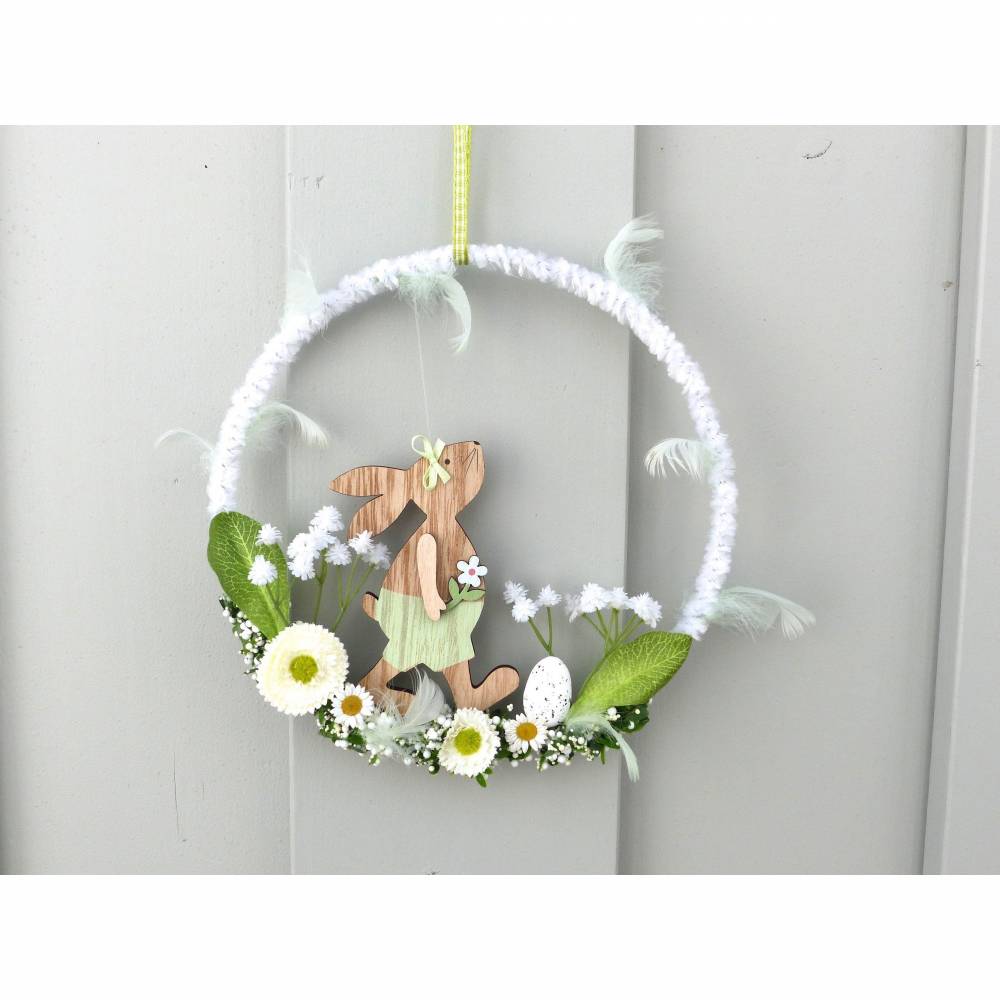 Oster-Türkranz mit Oster-Hase, Geschenk im Frühling Bild 7