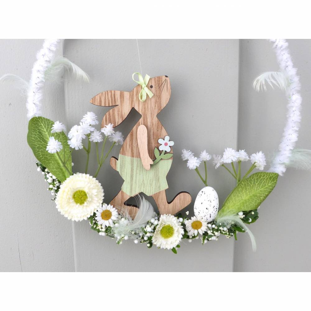 Oster-Türkranz mit Oster-Hase, Geschenk im Frühling Bild 8