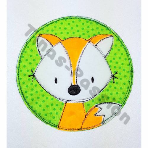 Applikation Aufnäher Doodle Fuchs