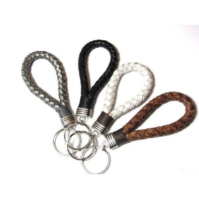 Schlüsselband Schlüsselanhänger Leder FARBWAHL