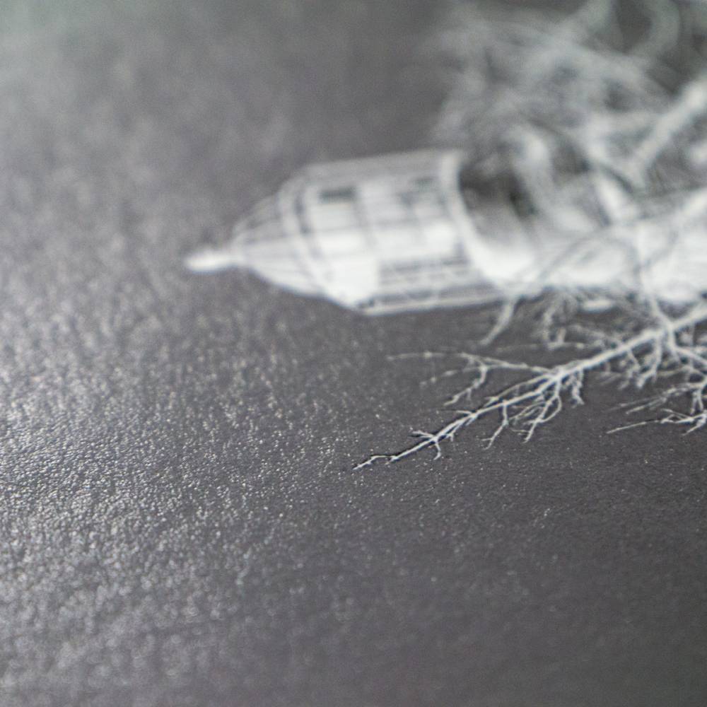 Fotografie Leuchtturm 20x20cm schwarzweiß Kunstdruck Hahnemühle FineArt Baryta Bild 4