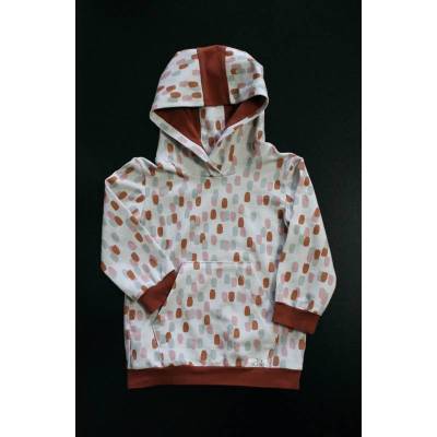 Hoodie / Kapuzenpullover aus BIO Sweat im Design Paula by Lillemo von Lillestoff