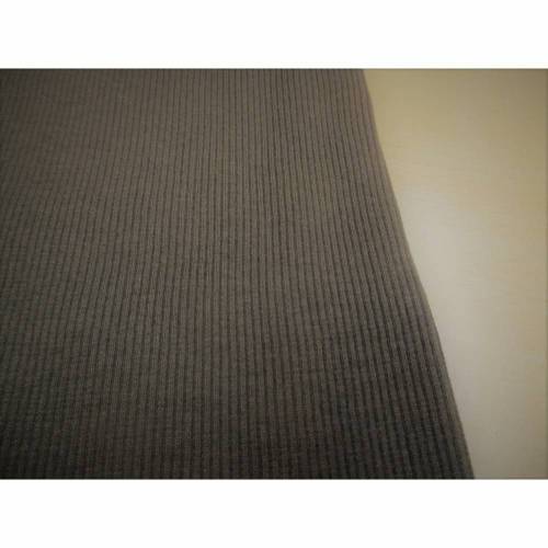 Bündchen Schlauchware Bündchenstoff  Feinrippe braun Oeko-Tex Standard 100(1m/8,-€)