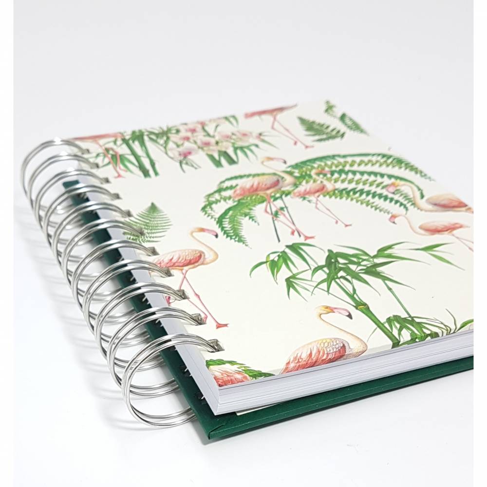 Bullet Journal Ringbuch Notizbuch Tagebuch Freundebuch Flamingos DIN A6 Bild 3