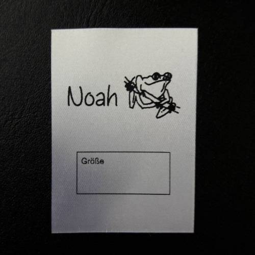 Textiletiketten Frosch