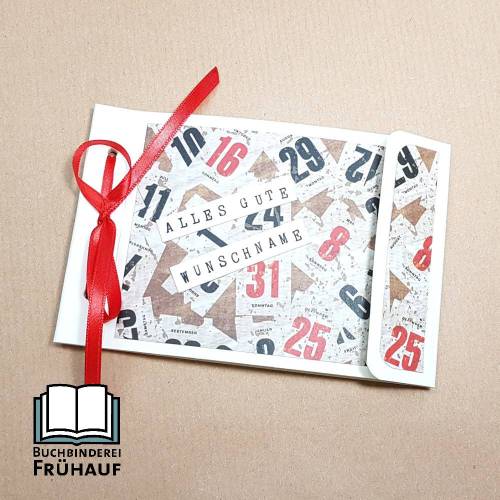 Gutscheinheft zum Geburtstag Glückwunschkarte für ein Sammelgeschenk