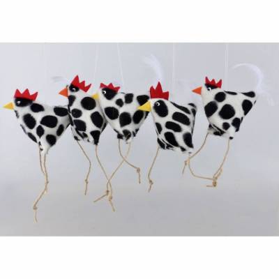 2 Hühner, Osterdeko Huhn, Deko Kuh-Huhn