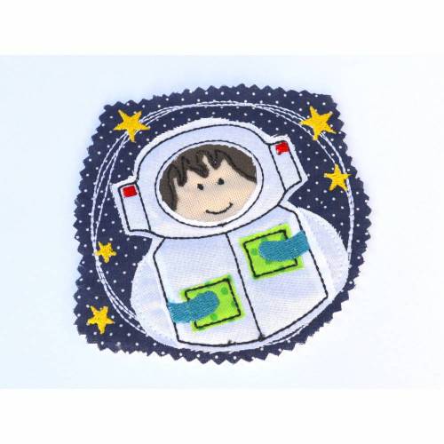 Stickdatei kleiner Astronaut Rudi doodle 13x18cm