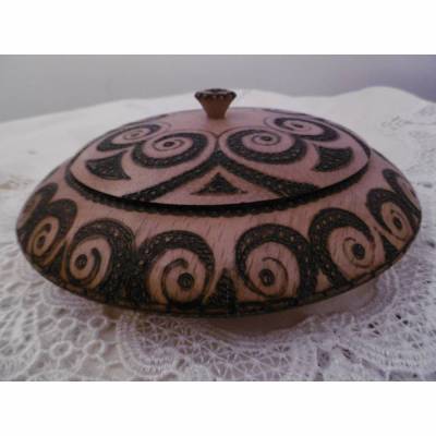VINTAGE *** runde Holzdose ***