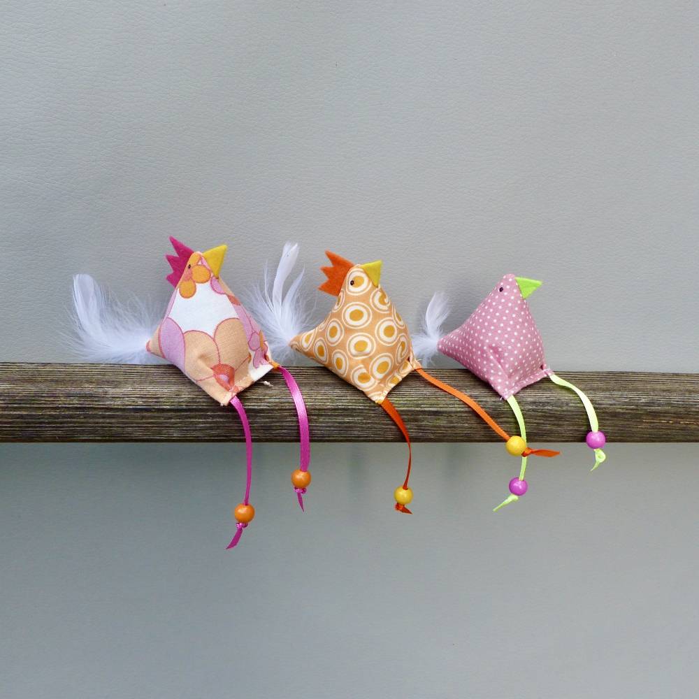 Hühner, Osterdeko, 3 St. Stoffhühner Bild 6