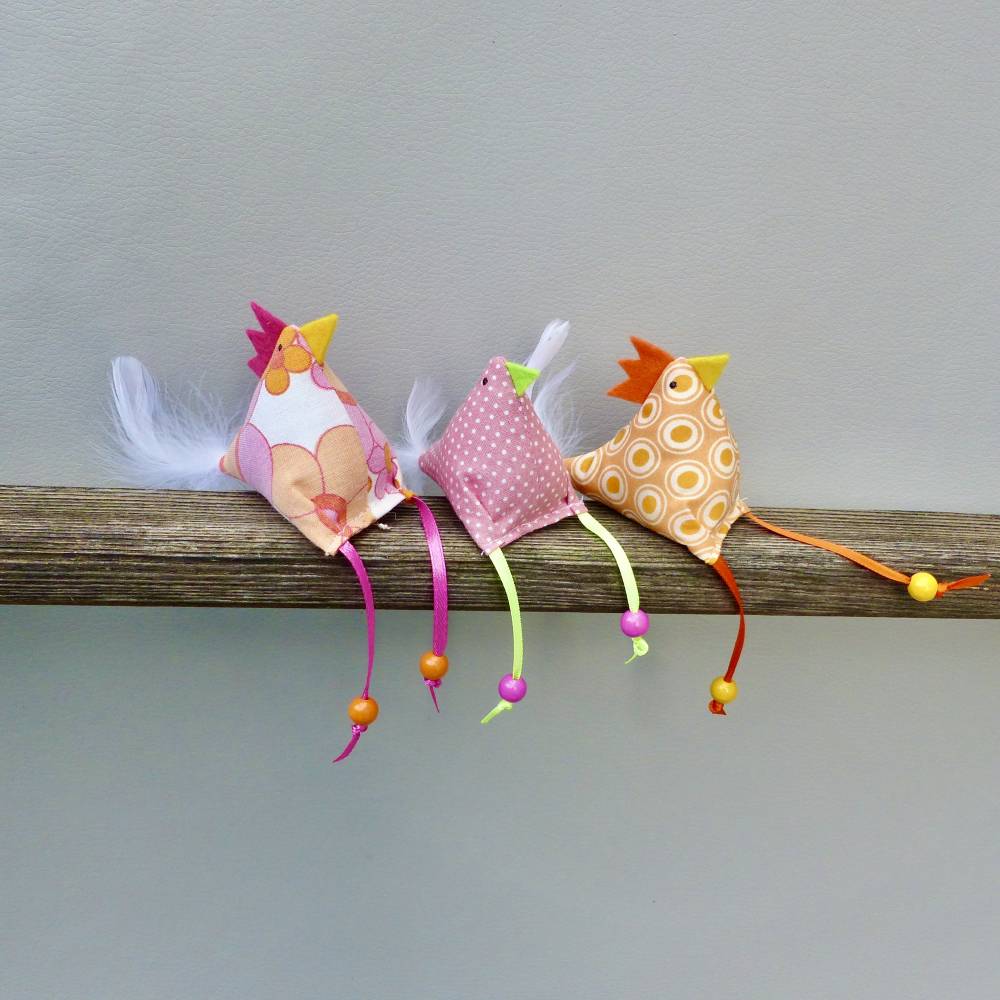 Hühner, Osterdeko, 3 St. Stoffhühner Bild 8