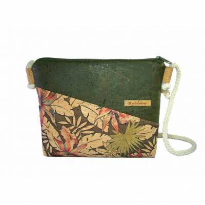 Handmade Damen Korktasche Crossbag Crossbody Bag Umhängetasche Designwahl nachhaltig vegan und fair