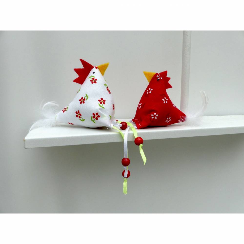 Hühner, Osterdeko, 2 St. Stoffhühner Bild 1