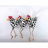 Huhn, Osterdeko, Deko Kuh-Dalmatiner-Henne