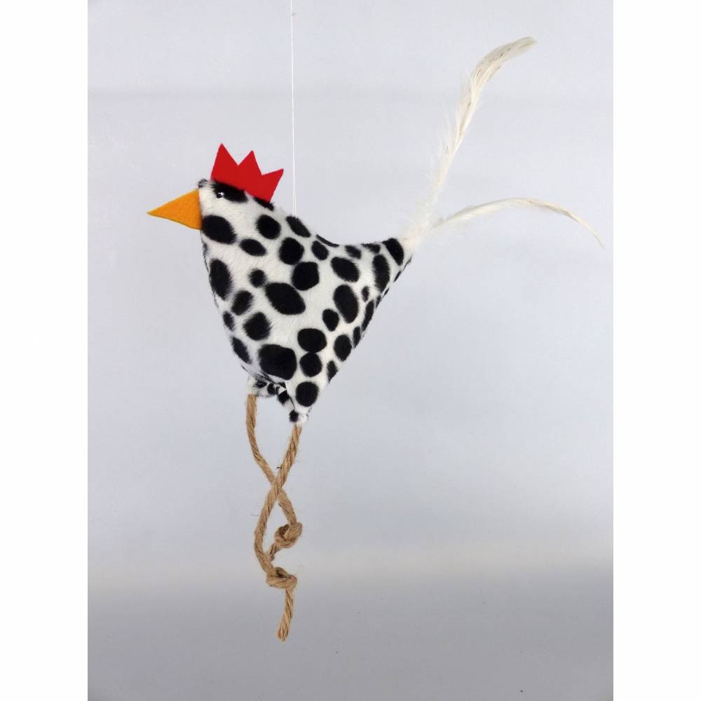 Huhn, Osterdeko, Deko Kuh-Dalmatiner-Henne Bild 2