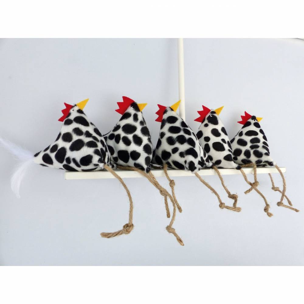 Huhn, Osterdeko, Deko Kuh-Dalmatiner-Henne Bild 3
