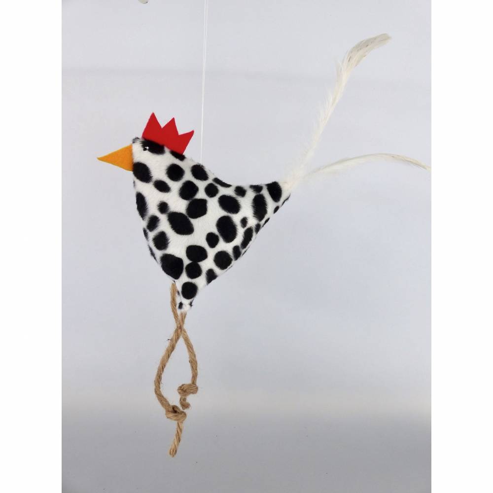 Huhn, Osterdeko, Deko Kuh-Dalmatiner-Henne Bild 7