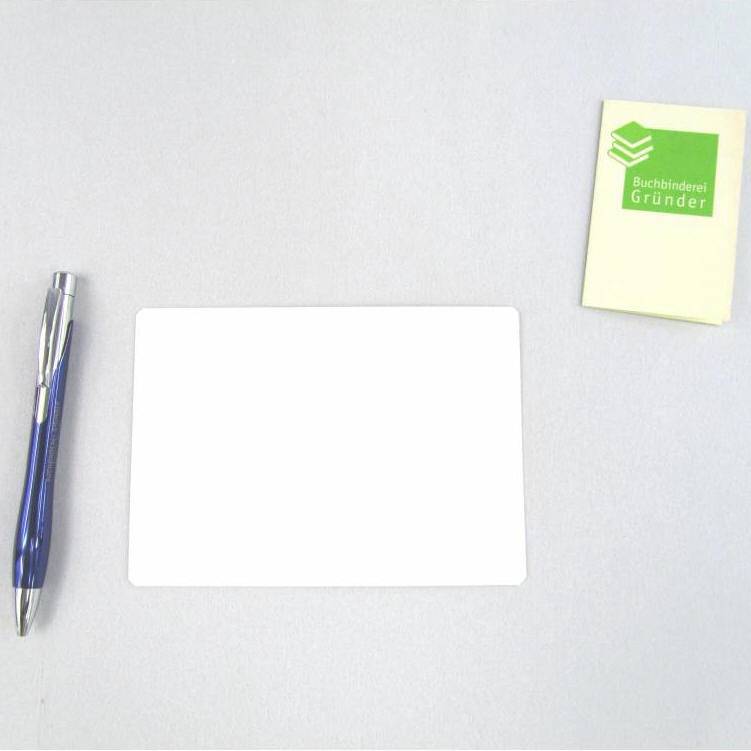 Osterkarte, Ostern Hase, schwarze Prägung, handgefertigt, Postkarte Bild 2