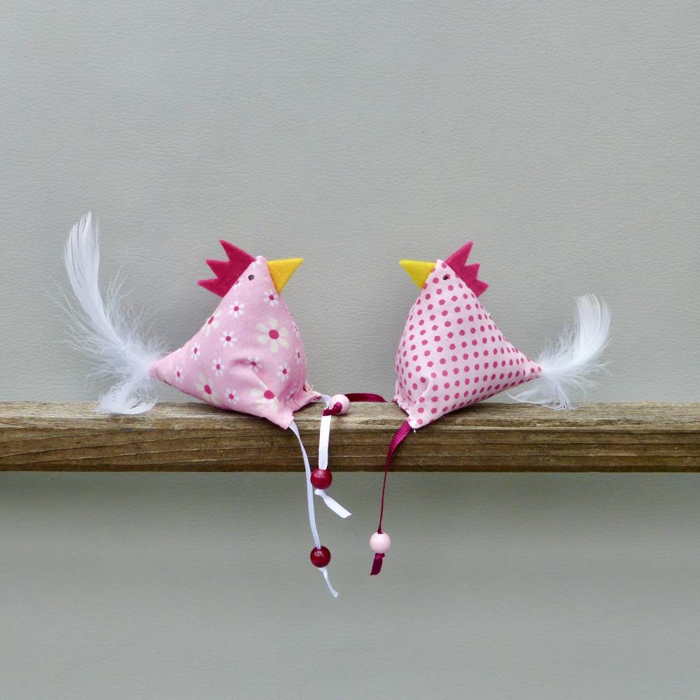 Hühner, Osterdeko, 2 St. Stoffhühner Bild 1