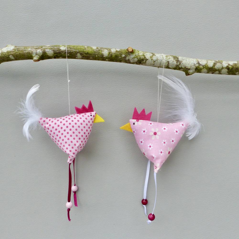 Hühner, Osterdeko, 2 St. Stoffhühner Bild 5