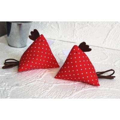 2er Set Hühner aus Stoff ~ Deko Frühling | Ostern | Stoffdekoration 