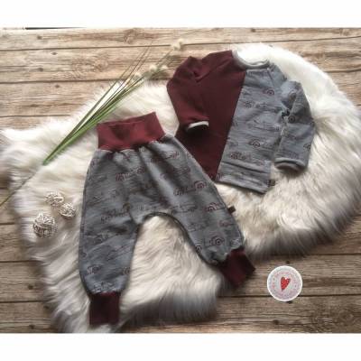 Set aus Hose und Pullover * Gr.86 * Flotte Flitzer * Jacquard