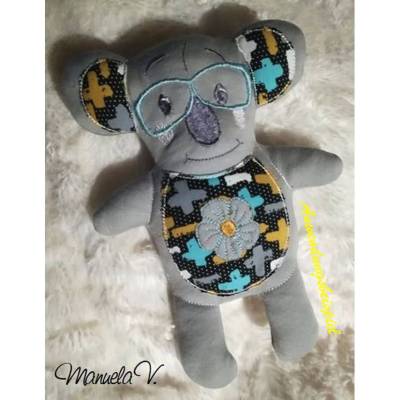 *Koala  ITH -  Gell do gugsch,  14 x 19 cm * Stickdatei mit Anleitung  