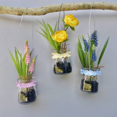 Fensterdeko Frühling, Ostern