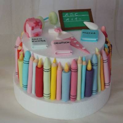 Tortenaufleger Fondant Geburtstag Tortendeko Einschulung Schulanfang