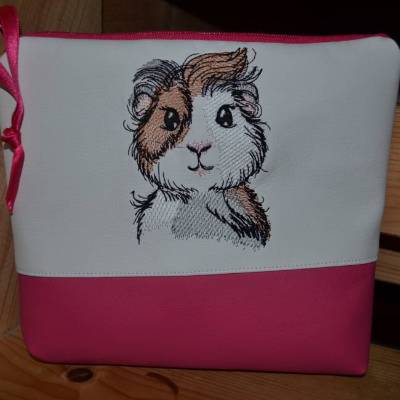 Süßes Schminktäschchen Schminktasche Kosmetiktasche Kramtasche Meerschweinchen 
