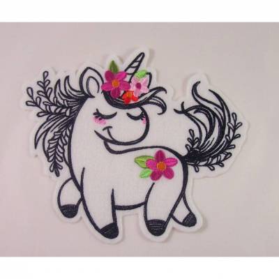 Einhorn Applikation,  Aufbügler