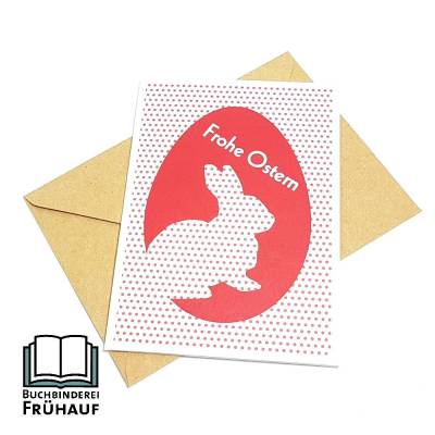 Osterkarte Klappkarte Frohe Ostern