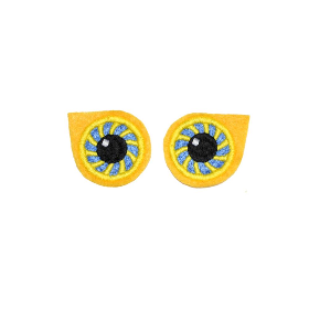 Augen Eule Stickapplikation – Aufbügler & Patches für DIY Nähprojekte