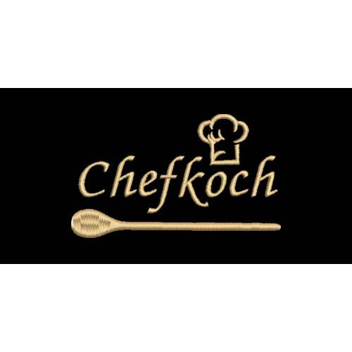 Stickdatei Chefkoch 2 in 2 Größen für den 10x10 und 13x18 Rahmen Koch Kochmütze Kochlöffel