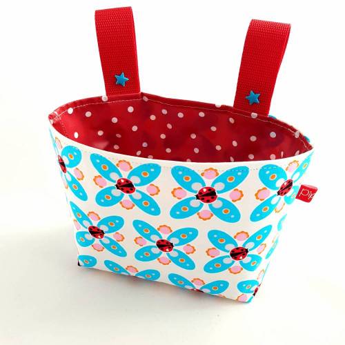 Lenkertasche Marienkäfer (innen Wachstuch)