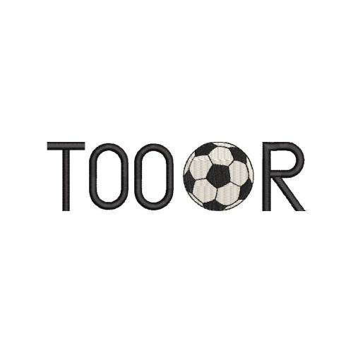 Stickdatei Toor Fussball Maschinenstickerei Text Spruch Tor 13x18 Rahmen