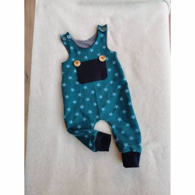 Strampler /Latzhose in den Gr. 50/56 bis 86/92 aus Sommersweat