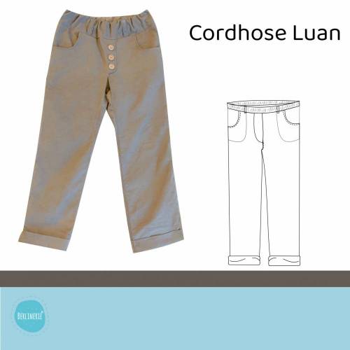 Cordhose Luan Kinderhose nähen Gr. 98-122