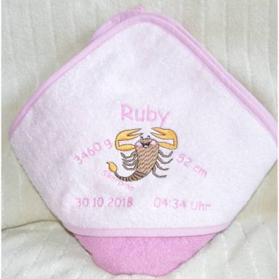 Baby Kapuzentuch Sternzeichen