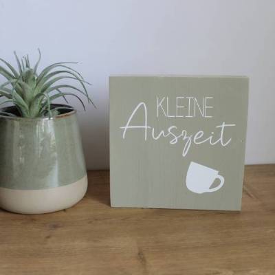 Holzbild "Kleine Auszeit" aus der Manufaktur Karla
