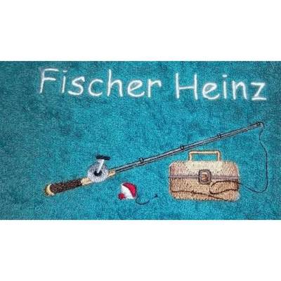 Handtuch Motiv Fischer, Fischerei, Angeln, Fischen