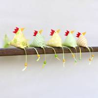 Hühner, Osterdeko, 5 St. Stoffhühner