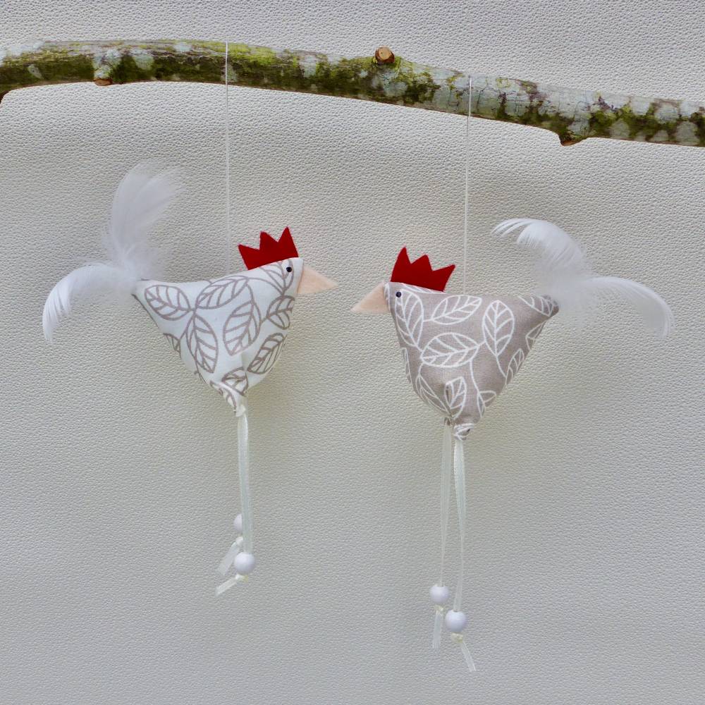 Hühner, Osterdeko, 2 St. Stoffhühner Bild 6