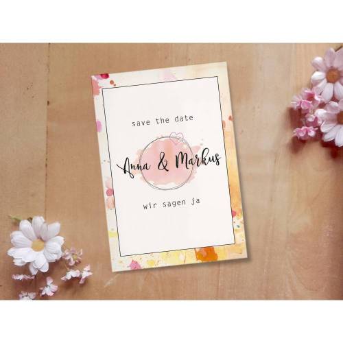 Hochzeitsdesign Watercolor Printable DIY
