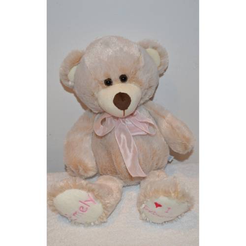 Teddy Kuschel mit bestickten Pfoten