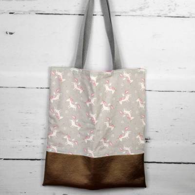 Einkaufstasche "Anna" Einhörner | Stoffbeutel | Geschenkidee