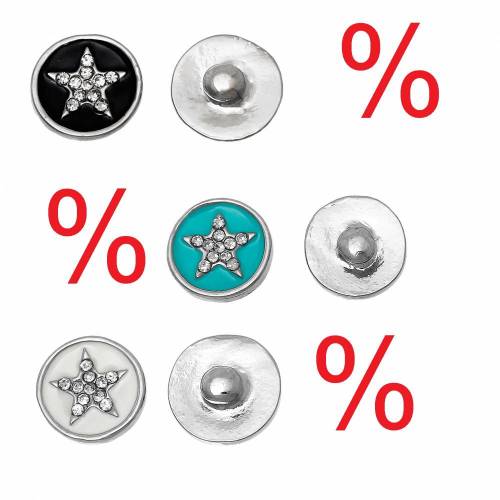 SALE! Druckknopf, Druckknöpfe, Button, Druckknopfbutton,Gr. S,  Petite, Stern